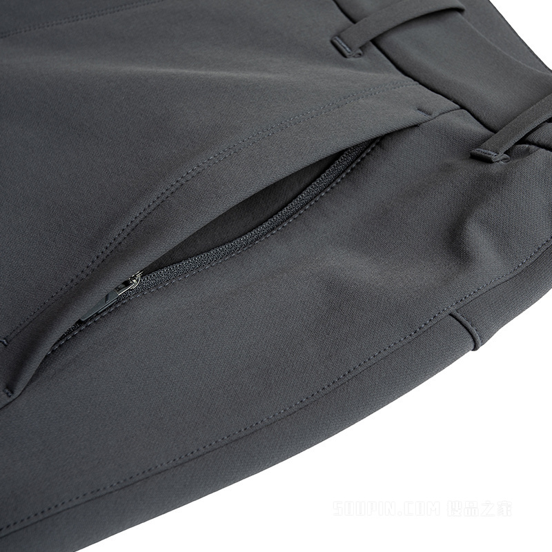 安踏冠军徒步男子无氟防泼水梭织运动长裤