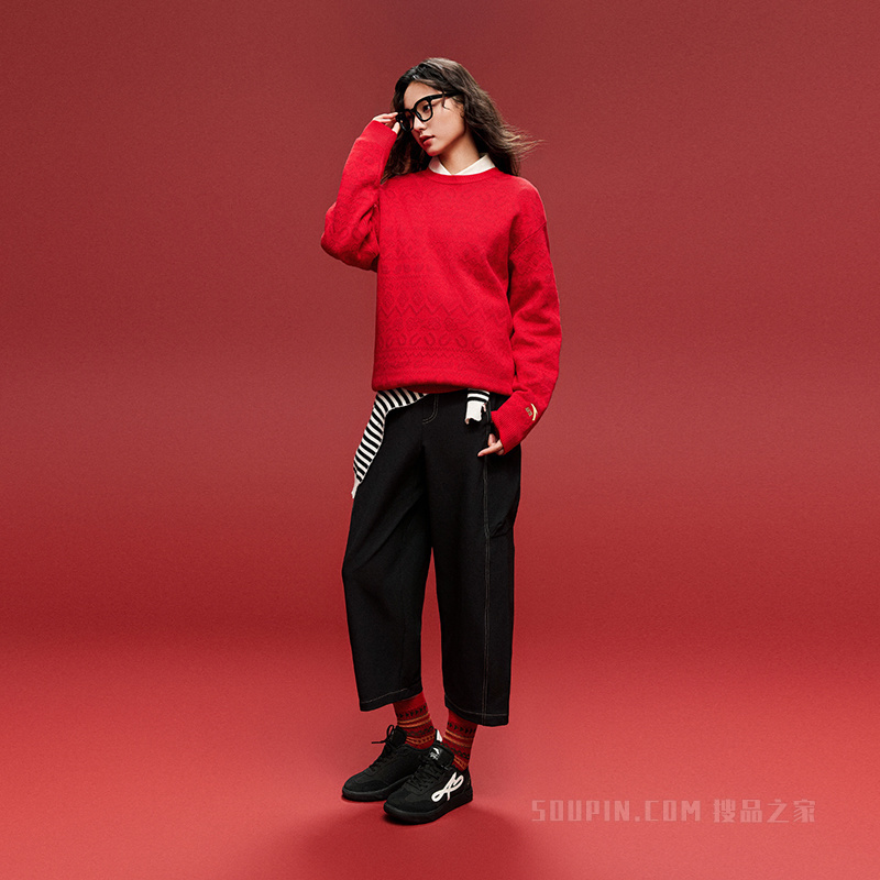 安踏好事发生男子编织衫