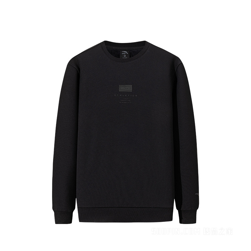 安踏训练男子密暖绒套头卫衣