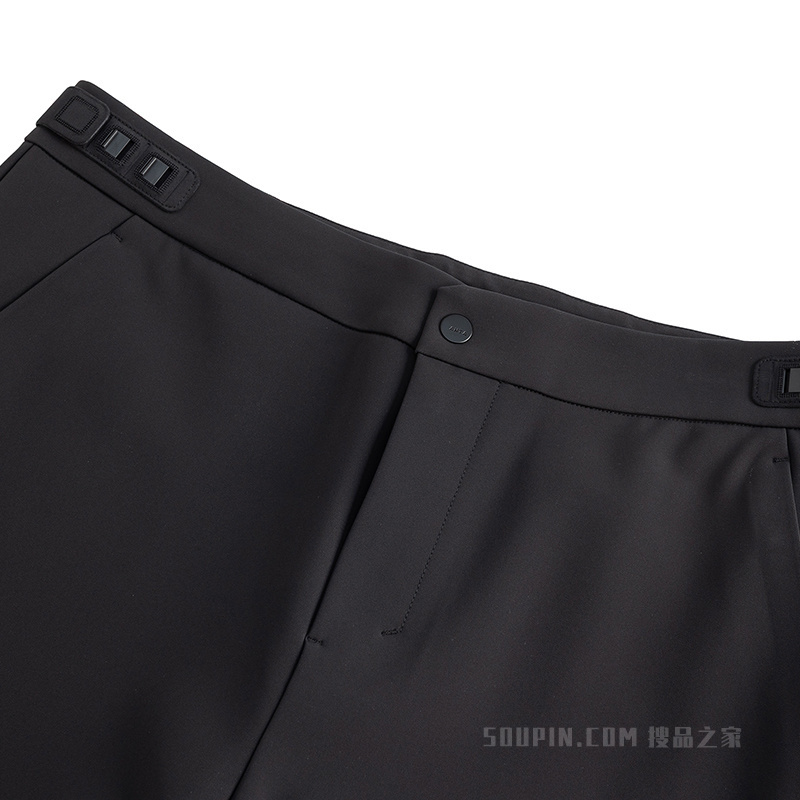 安踏裤吧男子轻暖绒梭织运动长裤