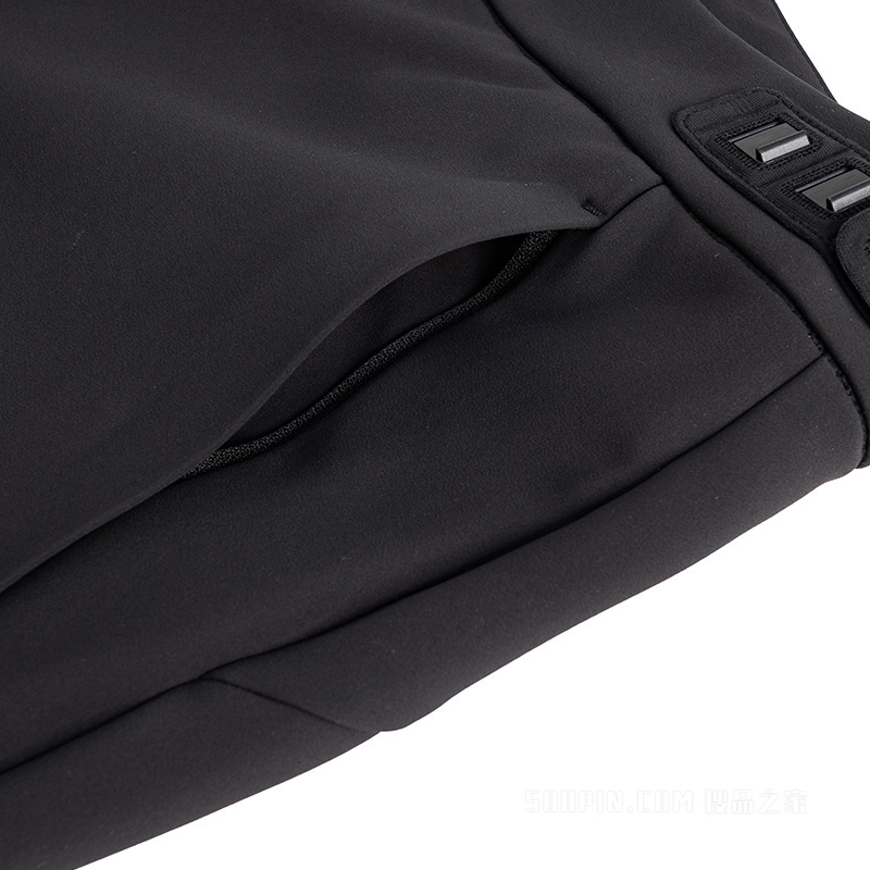 安踏裤吧男子轻暖绒梭织运动长裤