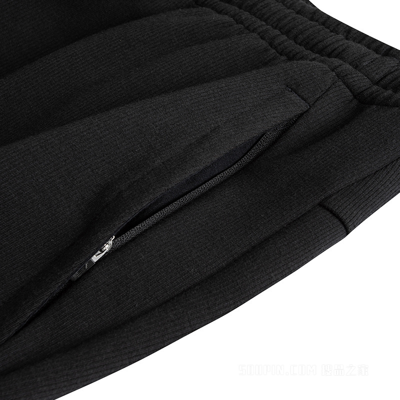 安踏出行男子轻暖绒针织运动长裤