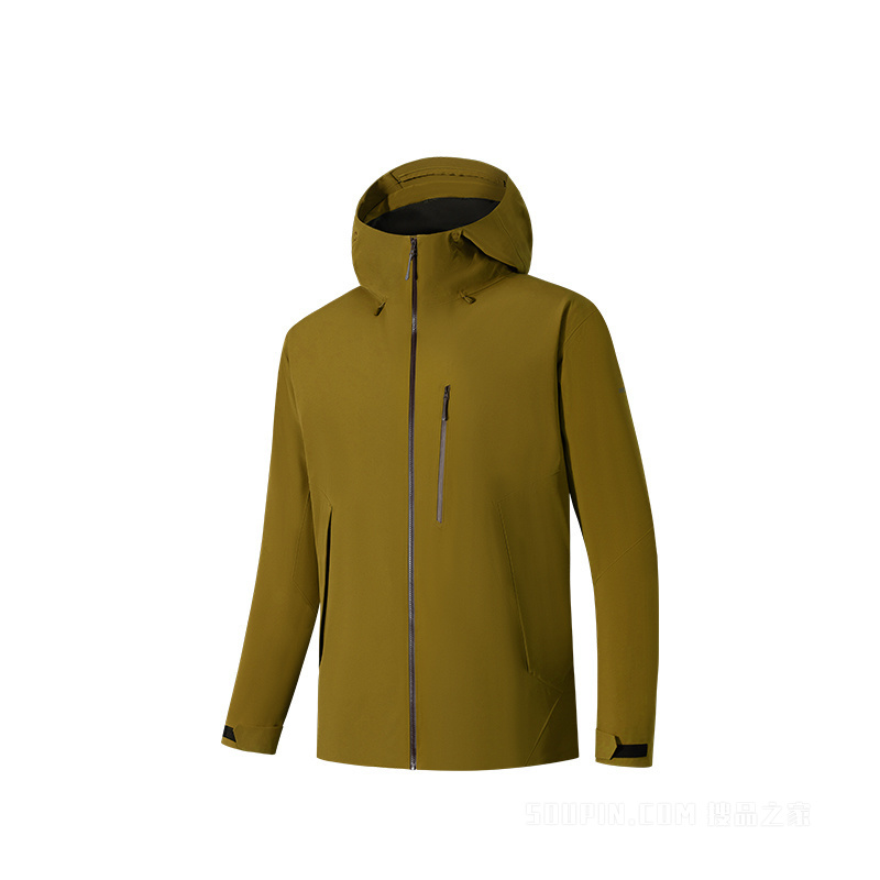 安踏冠军徒步男子无氟防泼水棉服