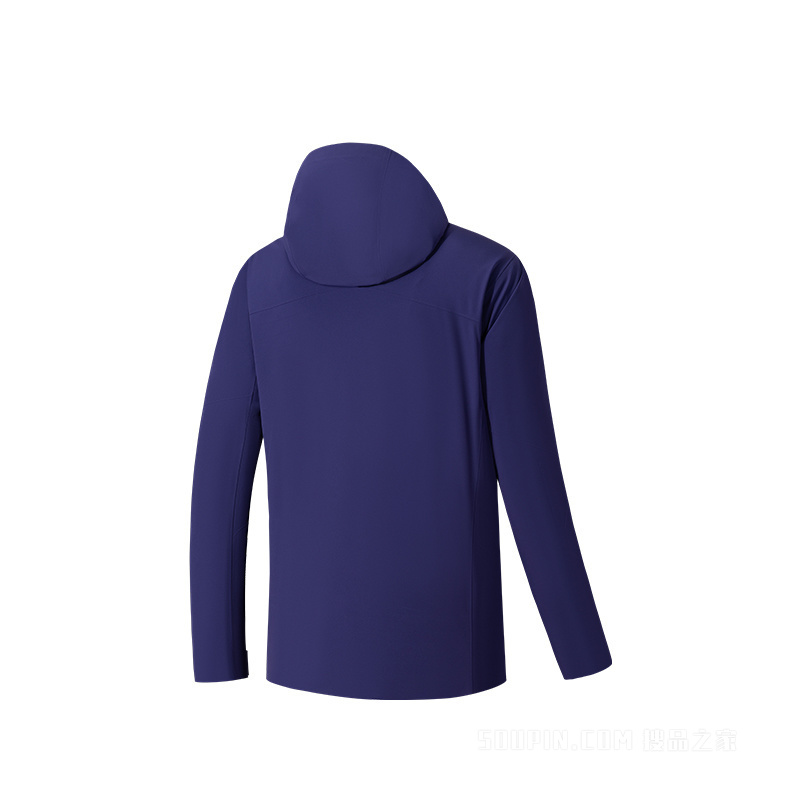 安踏冠军徒步男子无氟防泼水棉服