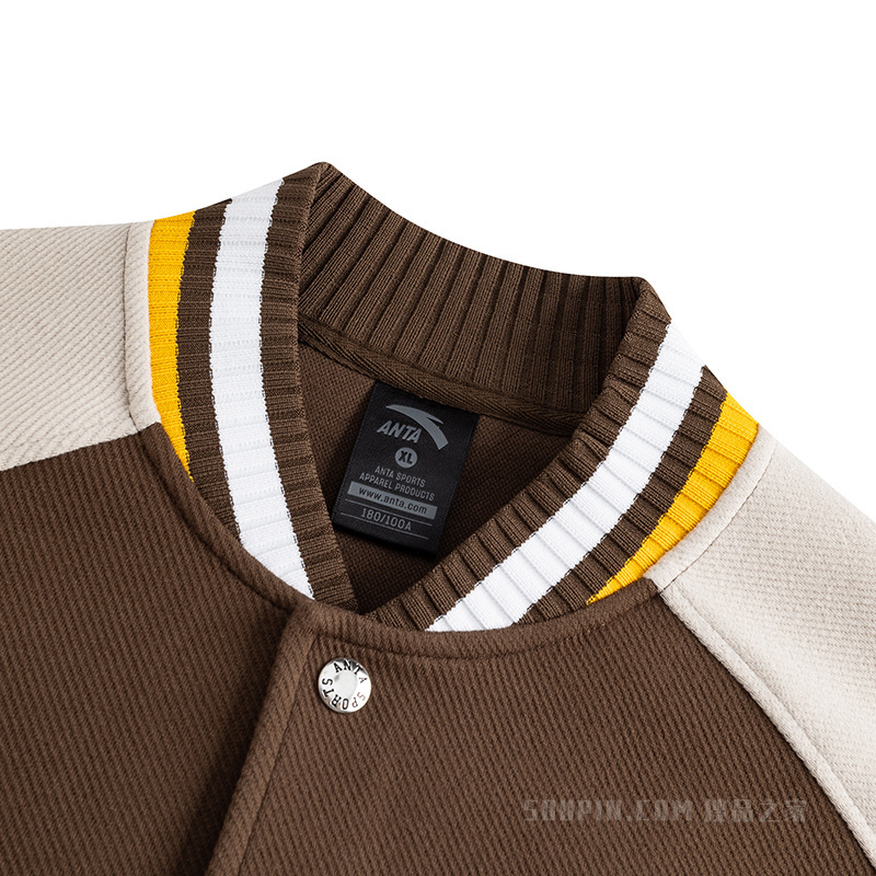 【樊振东同款】安踏运动复古男子针织运动外套