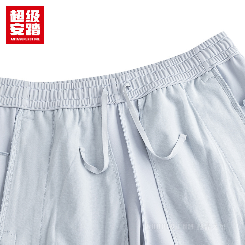 超级安踏训练男子轻暖绒针织运动长裤