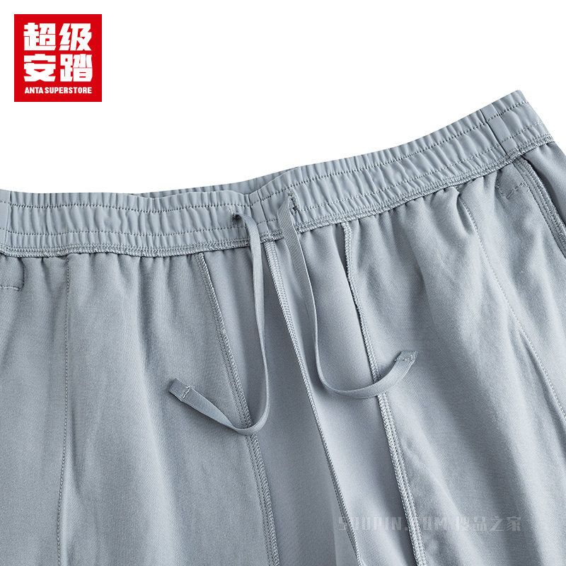 超级安踏训练男子轻暖绒针织运动长裤