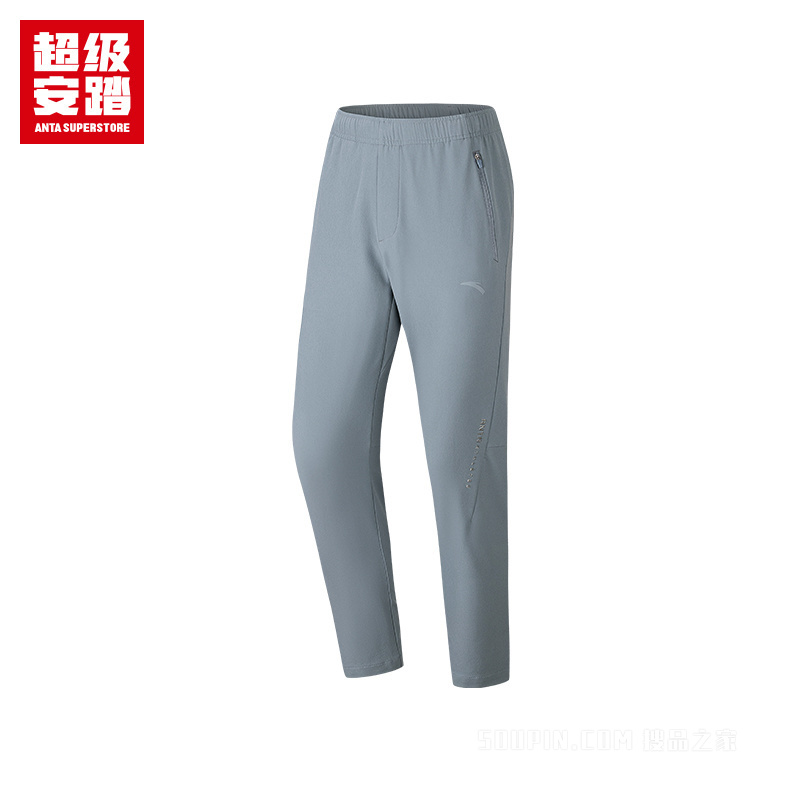 超级安踏训练男子无氟防泼水梭织运动长裤