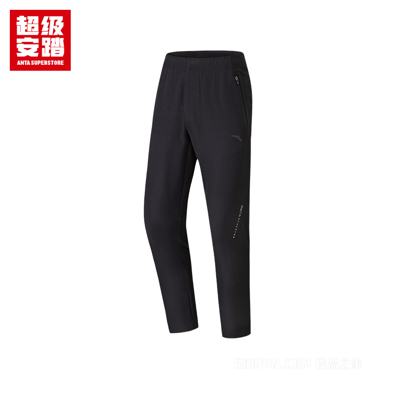 超级安踏训练男子无氟防泼水梭织运动长裤