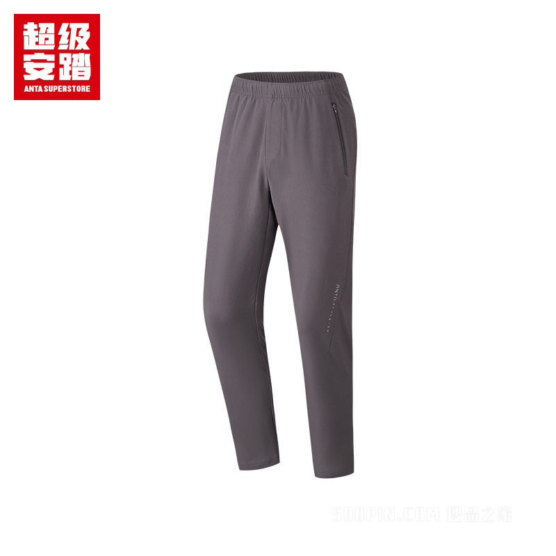 超级安踏训练男子无氟防泼水梭织运动长裤