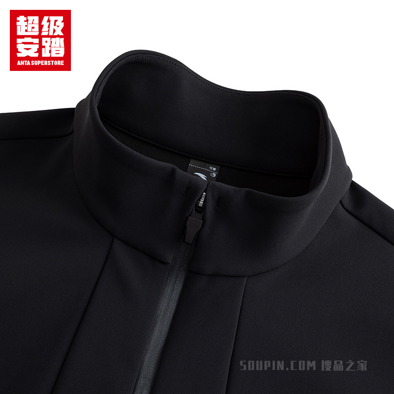 超级安踏训练男子轻暖绒针织运动外套