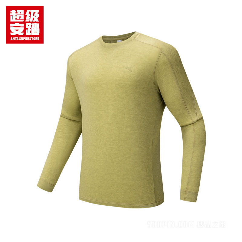 超级安踏徒步男子抗菌长袖针织衫