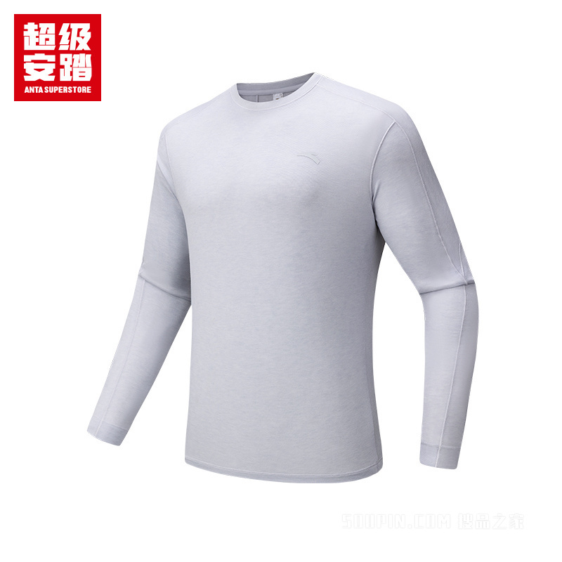 超级安踏徒步男子抗菌长袖针织衫