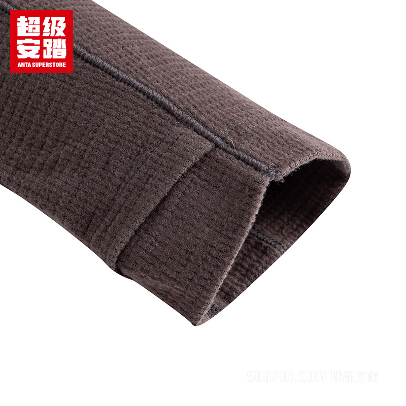 超级安踏徒步男子密暖绒长袖针织衫