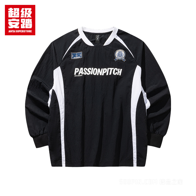 超级安踏篮球男子无氟防泼水套头衫