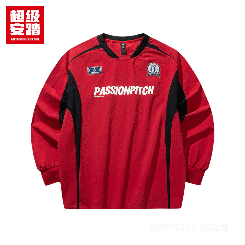 超级安踏篮球男子无氟防泼水套头衫