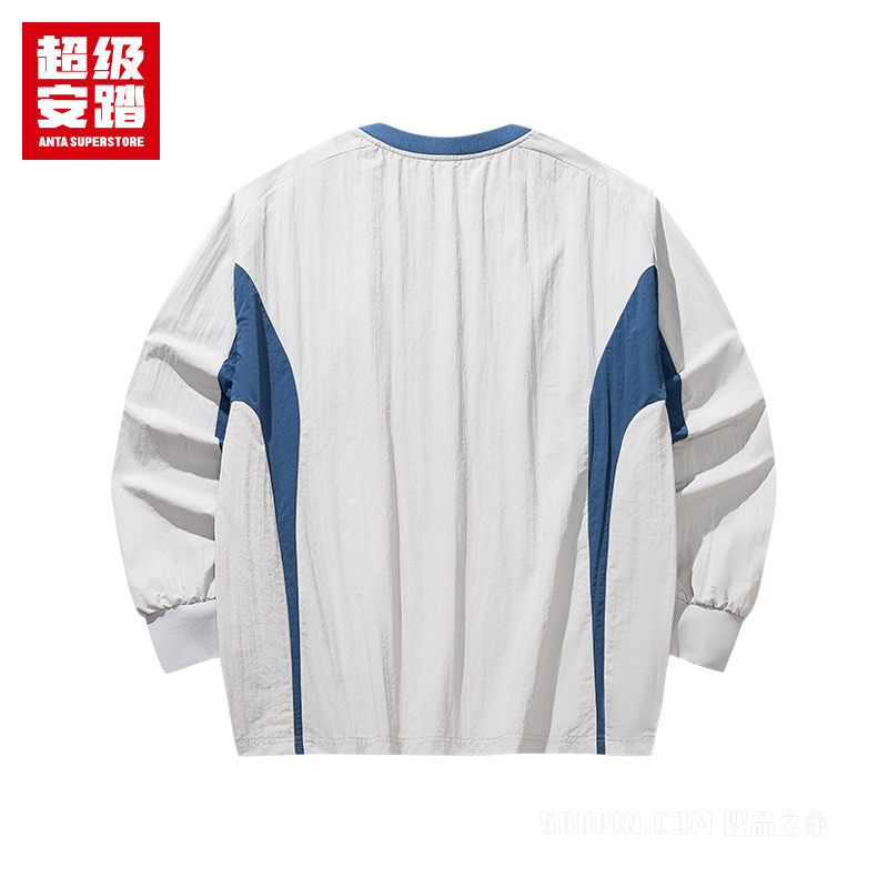 超级安踏篮球男子无氟防泼水套头衫