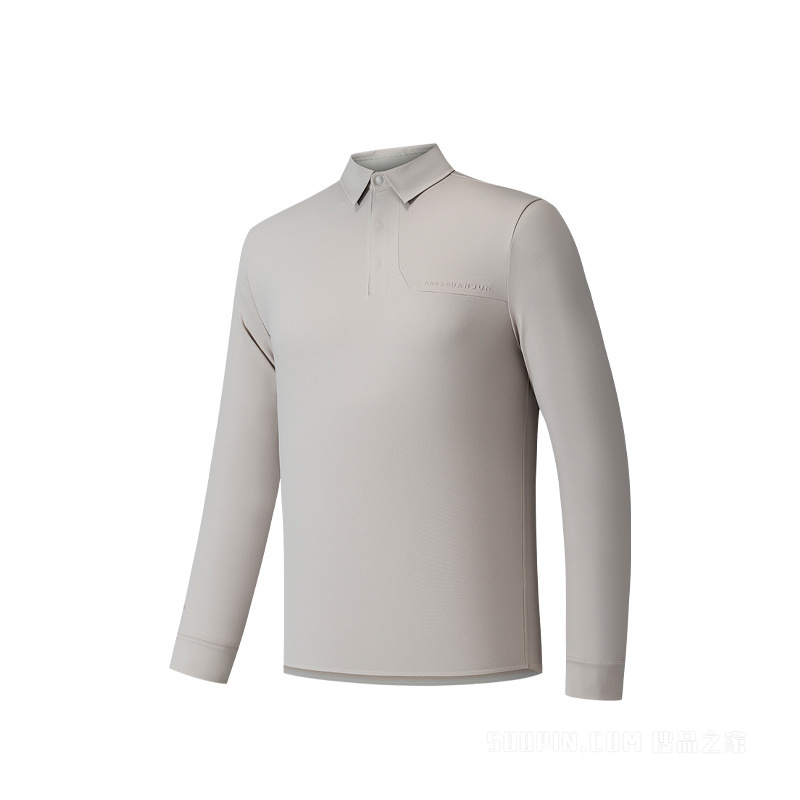 安踏冠军城市轻旅轻暖绒男子长袖针织衫