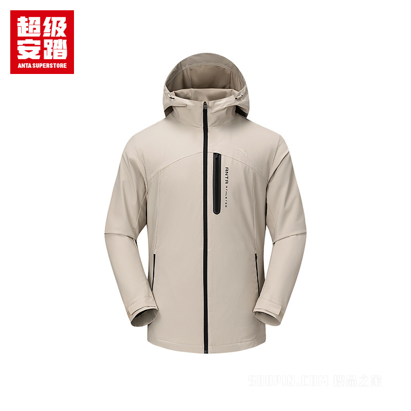 超级安踏跑训系列防泼水男子加厚外套