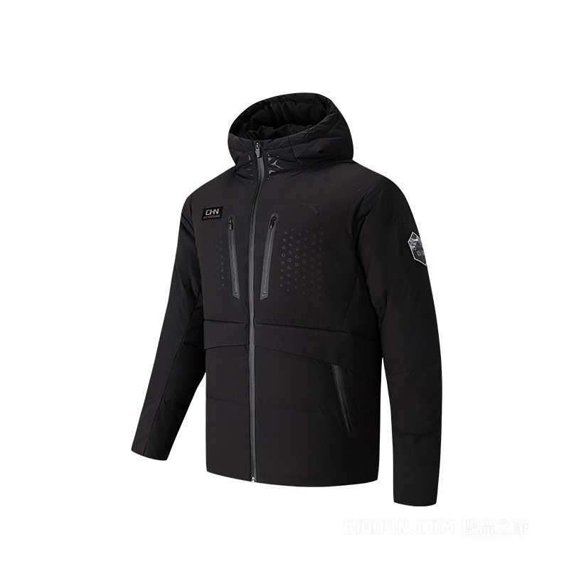 安踏「六度芯羽绒服」综训系列ANTACHN防泼水男子冰甲羽绒
