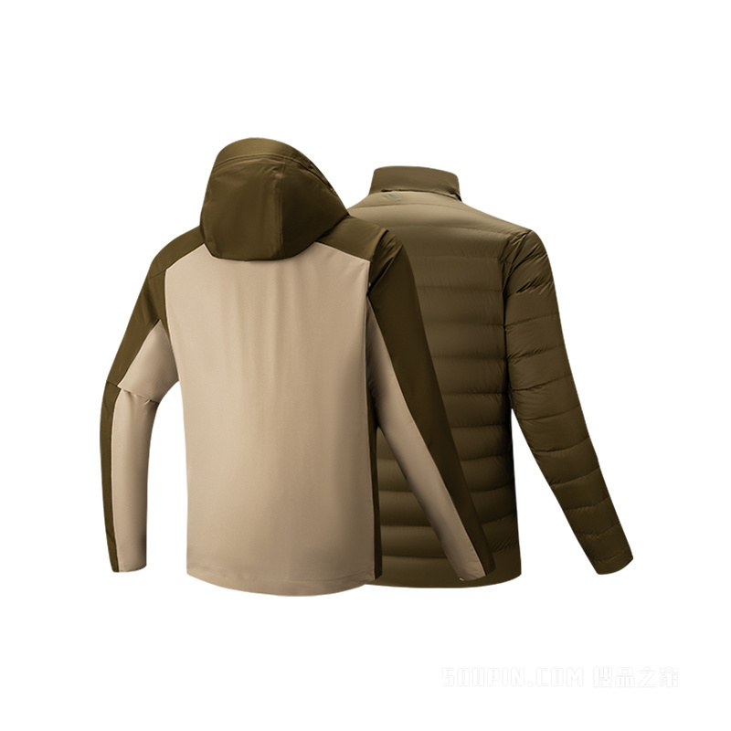 安踏「风暴甲」户外露营男子防泼水两件套