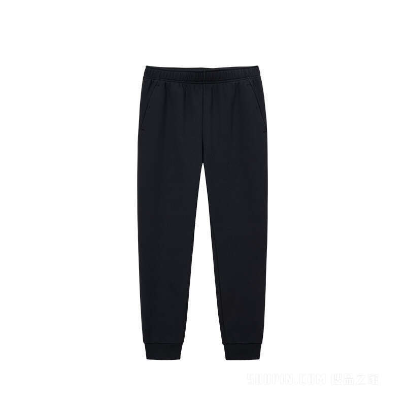 安踏训练男子动型科技加绒针织运动长裤