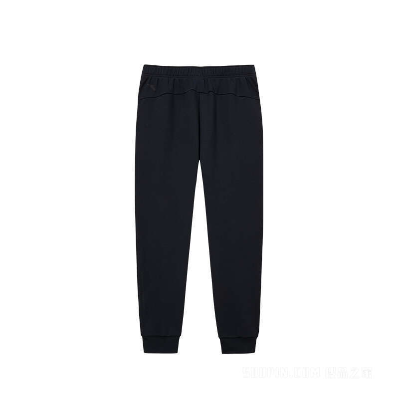 安踏训练男子动型科技加绒针织运动长裤