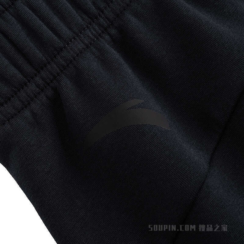 安踏训练男子动型科技加绒针织运动长裤