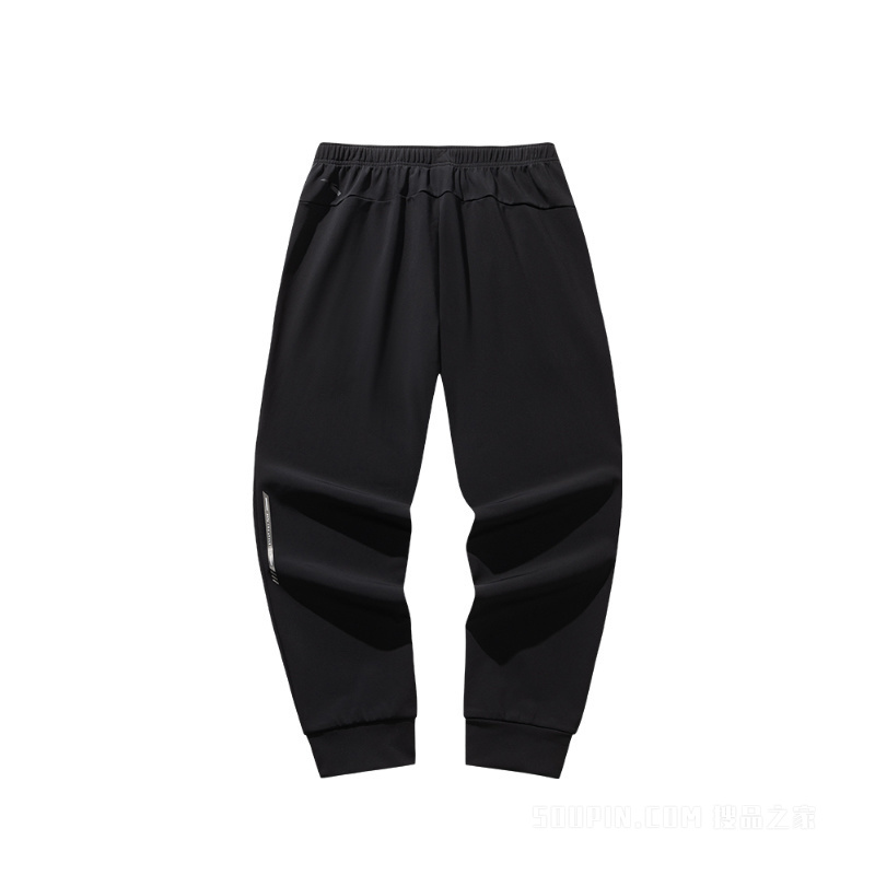 安踏训练男子轻暖绒针织运动长裤