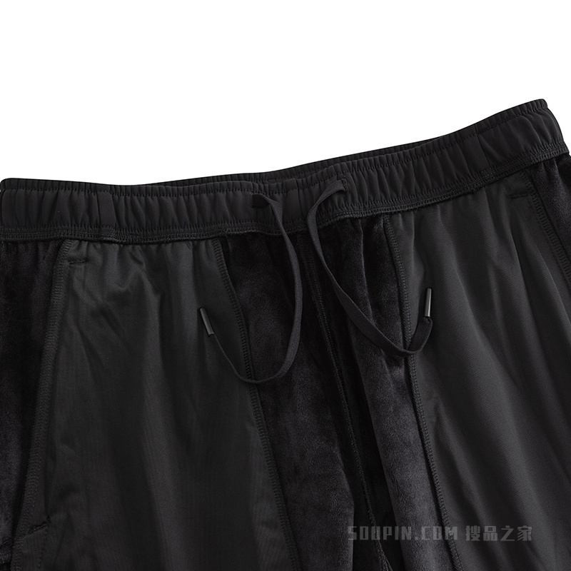 安踏训练男子轻暖绒针织运动长裤