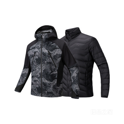 安踏×国家地理联名「风暴甲」男子防泼水冲锋衣两件套