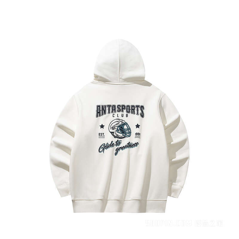 【王一博同款】安踏运动复古男子动型科技连帽卫衣
