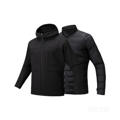 安踏训练男子防泼水两件套