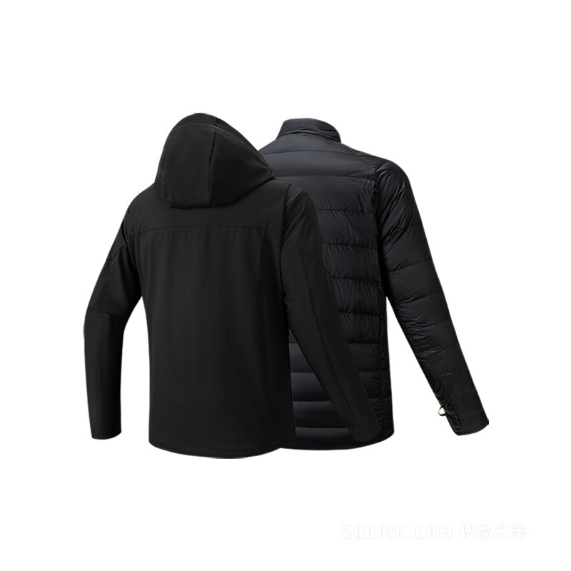 安踏训练男子防泼水两件套