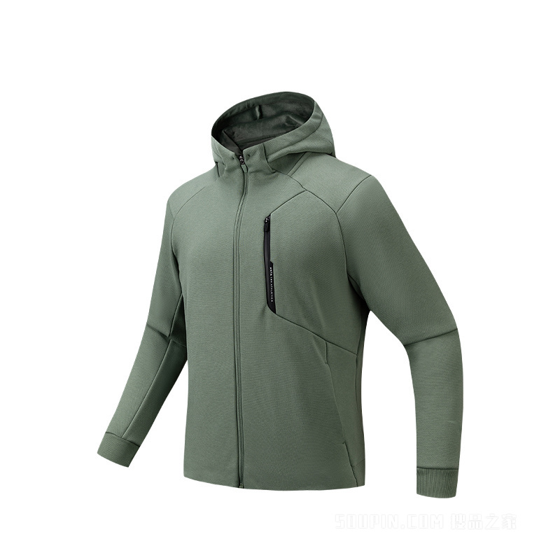 安踏训练男子密暖绒加绒运动外套