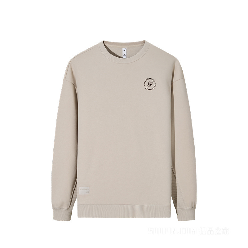 安踏出行男子运动咖套头卫衣