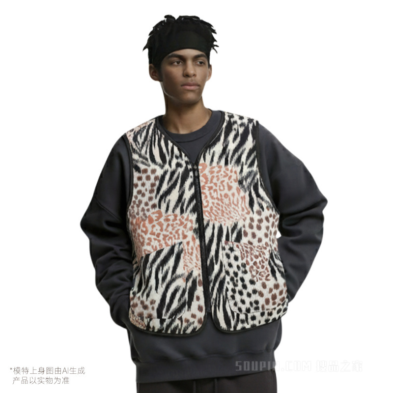 安踏SV-狂潮系列羊暖绒男子加厚马甲