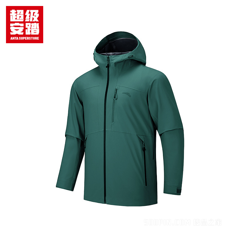 超级安踏徒步男子青松壳PRO冲锋衣