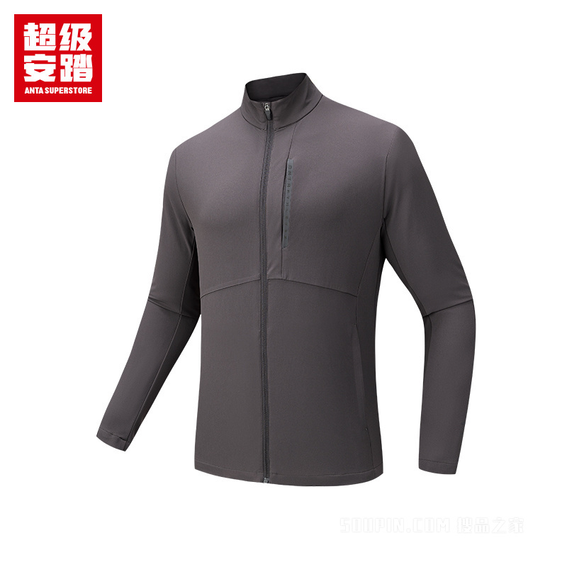 超级安踏训练男子无氟防泼水梭织薄外套