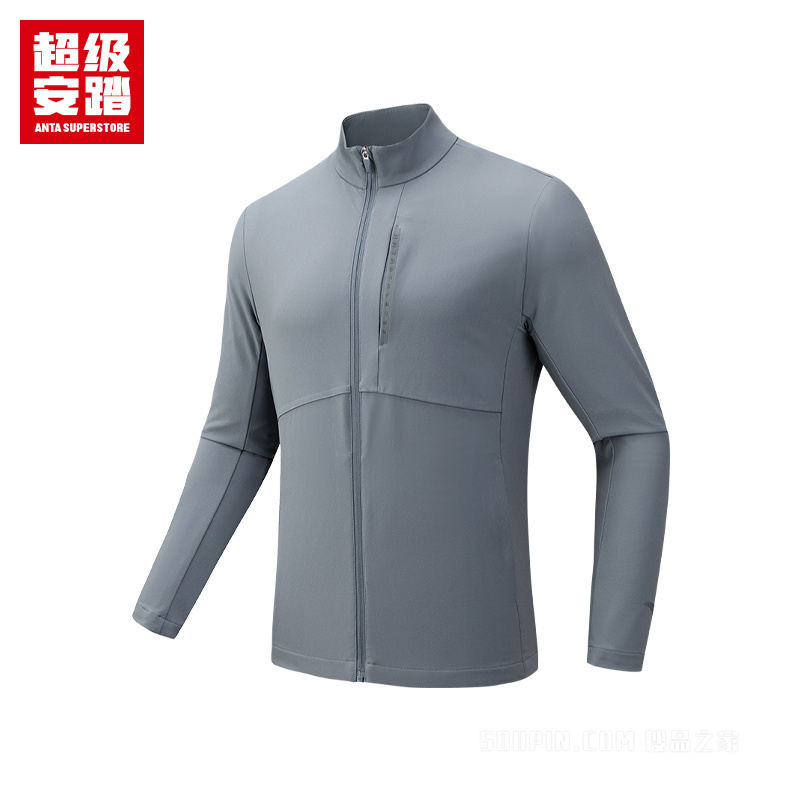 超级安踏训练男子无氟防泼水梭织薄外套