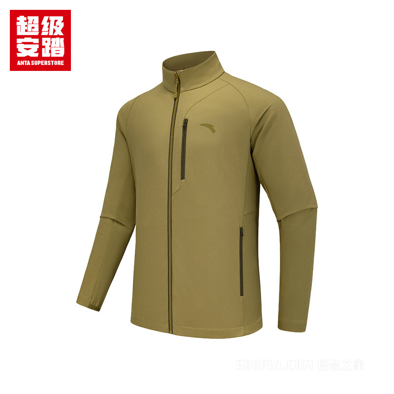超级安踏徒步男子无氟防泼水梭织厚外套
