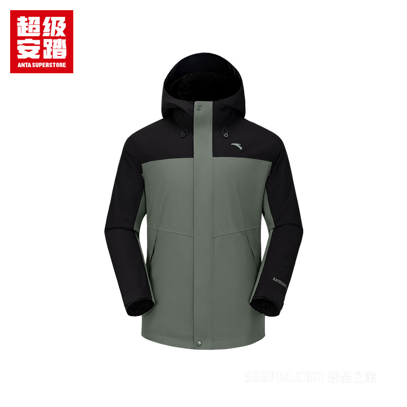 超级安踏青松壳|男子冲锋衣26年无氟防泼水外套上衣