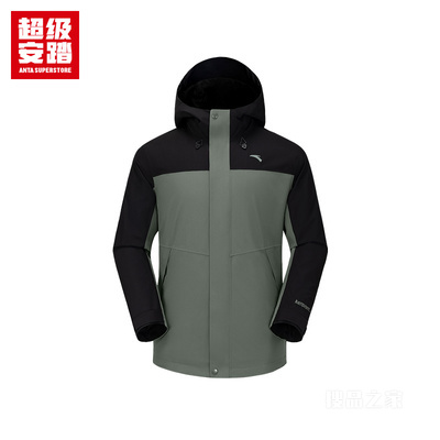 超级安踏青松壳|男子冲锋衣26年无氟防泼水外套上衣
