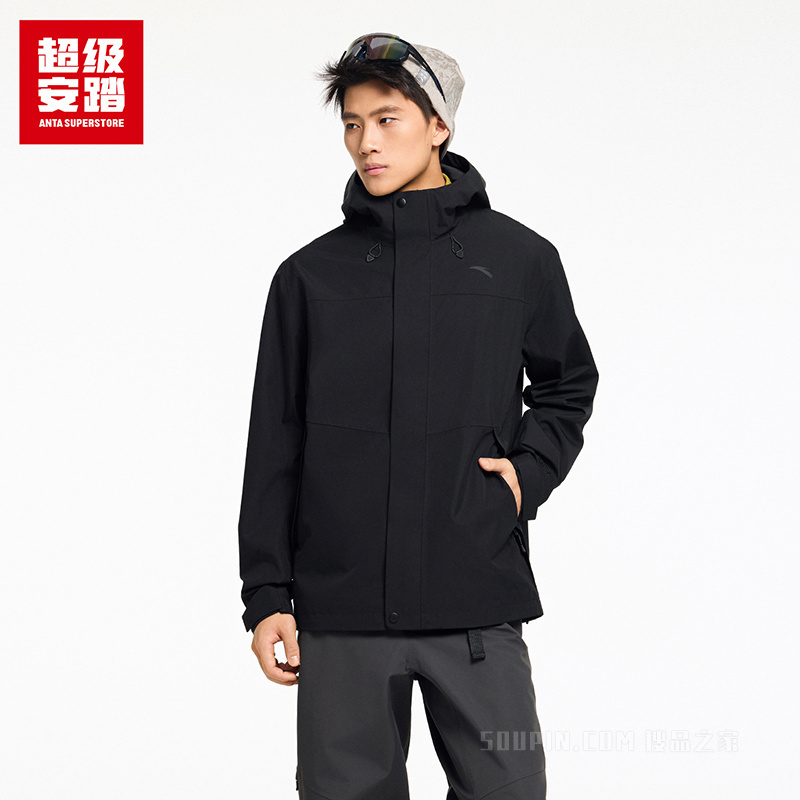 超级安踏青松壳|男子冲锋衣26年无氟防泼水外套上衣