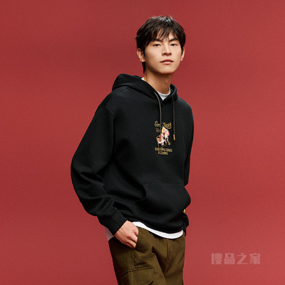 【王一博同款】安踏好事发生男子动型科技连帽卫衣