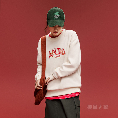 安踏好事发生男子动型科技套头卫衣