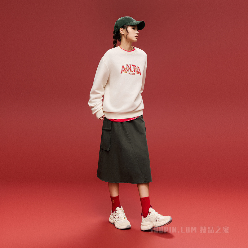 安踏好事发生男子动型科技套头卫衣