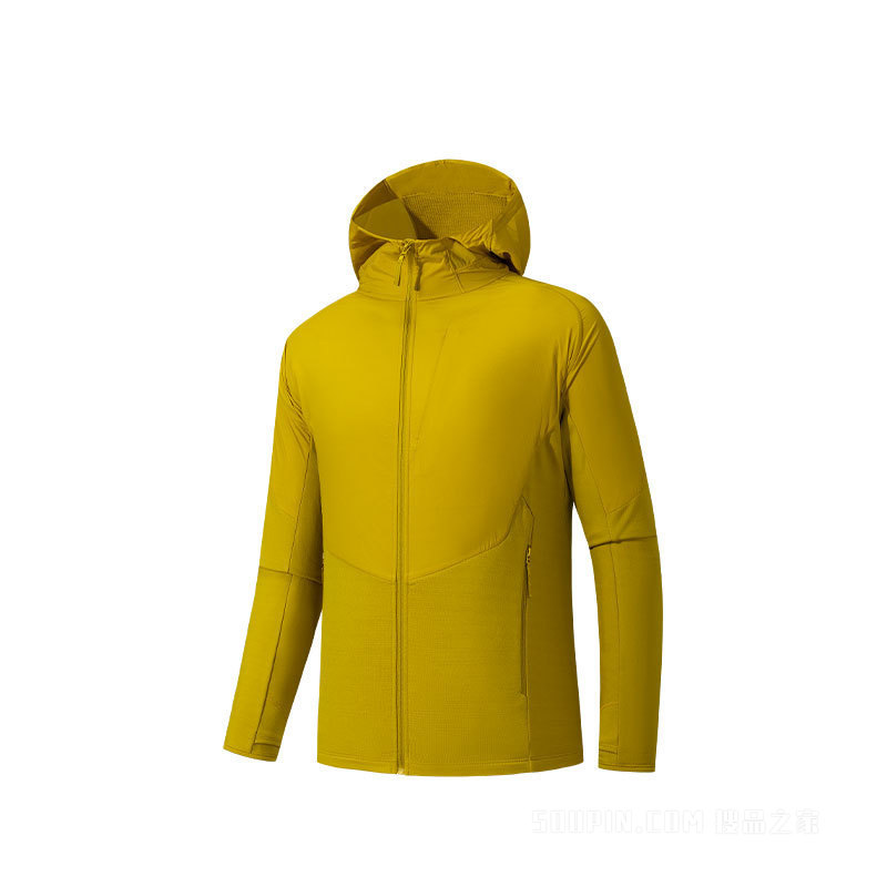 安踏冠军徒步男子针织运动外套