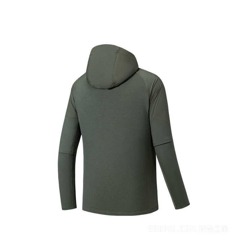 安踏冠军徒步男子针织运动外套