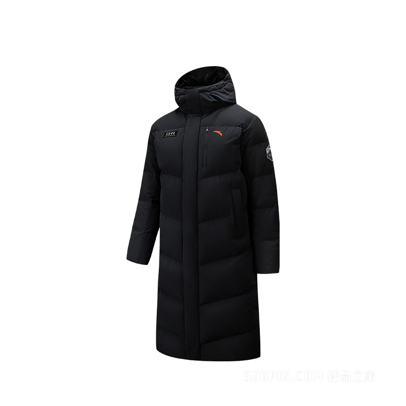 安踏「六度芯羽绒服」综训系列ANTACHN防泼水防风男子长款安踏大白羽绒